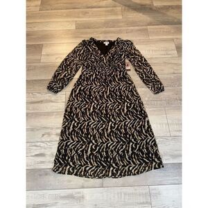 Sofia Vergara animal print maxi/midi dress size S